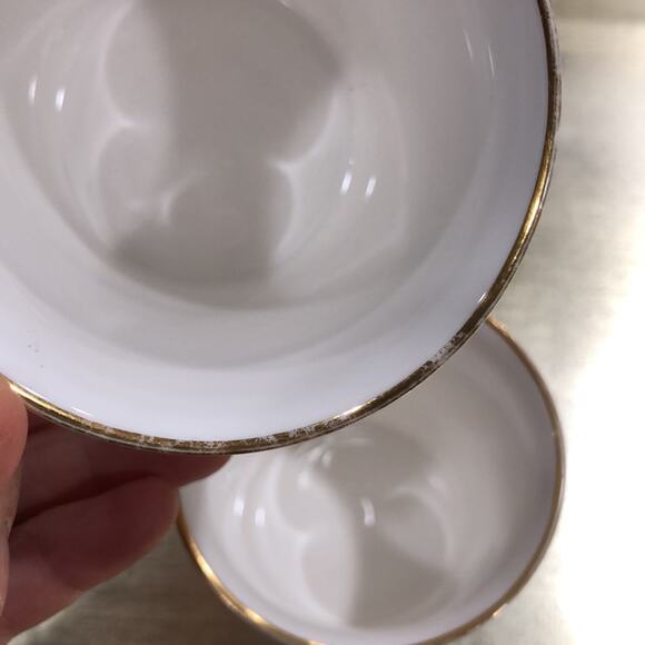 Pair of Royal Sutherland Fruit Motif Fine Bone China Gold Edge Coffee Mugs - Picture 6 of 6